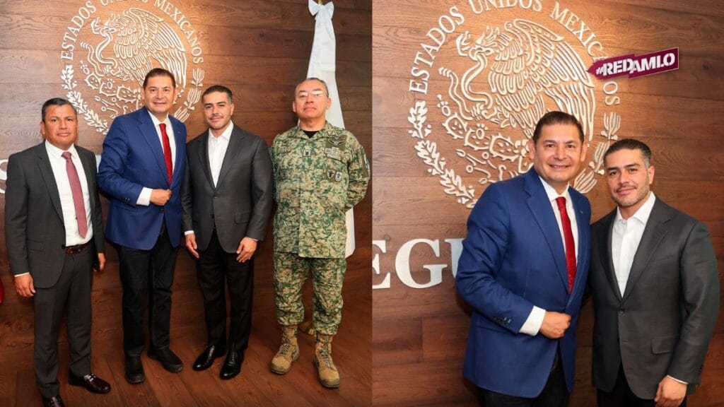 Armenta y García Harfuch afinan estrategia de seguridad en Puebla