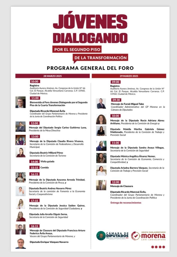 “Jóvenes Dialogando por el Segundo Piso de la Transformación”