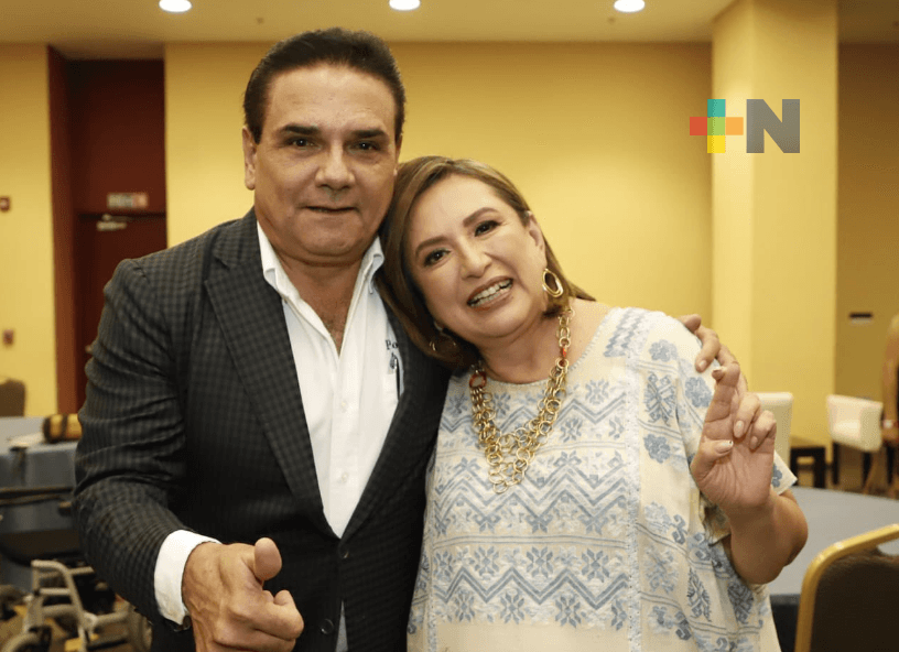 Xóchitl Gálvez con Silvano Aureoles
