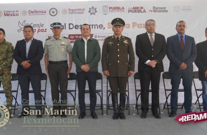 San Martín Texmelucan dice “Sí al desarme, sí a la paz”: arranca campaña nacional por la seguridad