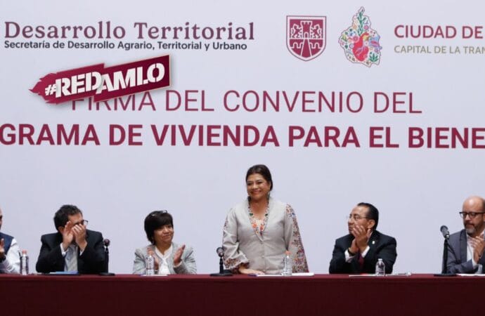 Clara Brugada y Sedatu firman convenio para garantizar derecho a la vivienda en CDMX