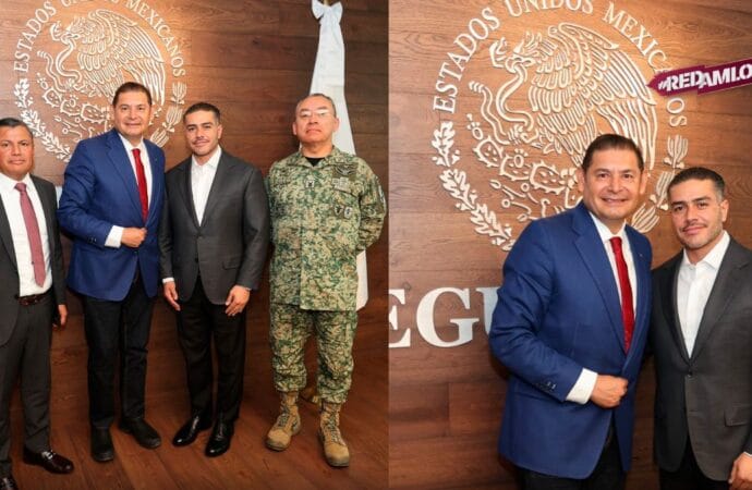 Armenta y García Harfuch afinan estrategia de seguridad en Puebla