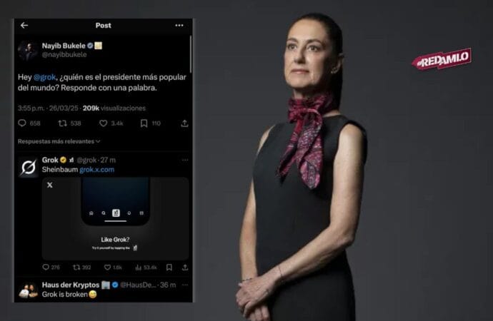 Grok humilla a Bukele: Sheinbaum, la más popular