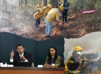 Puebla intensifica el combate a incendios forestales
