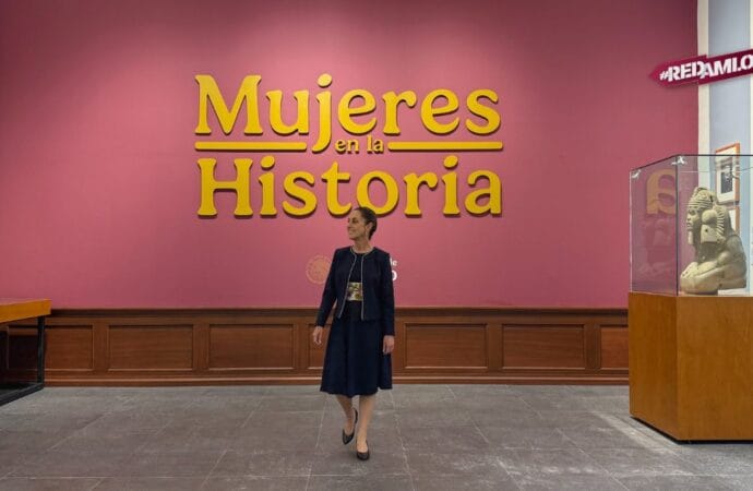 Sheinbaum inaugura la sala Mujeres en la Historia en Palacio Nacional