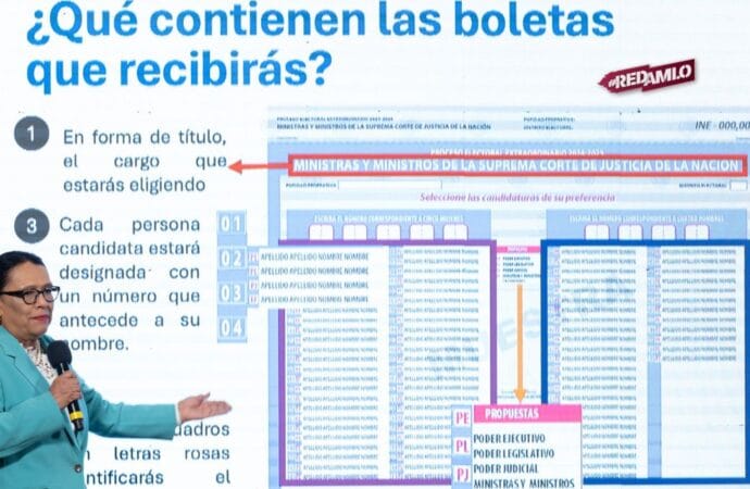 Sheinbaum y Rosa Icela detallan proceso para elección del Poder Judicial