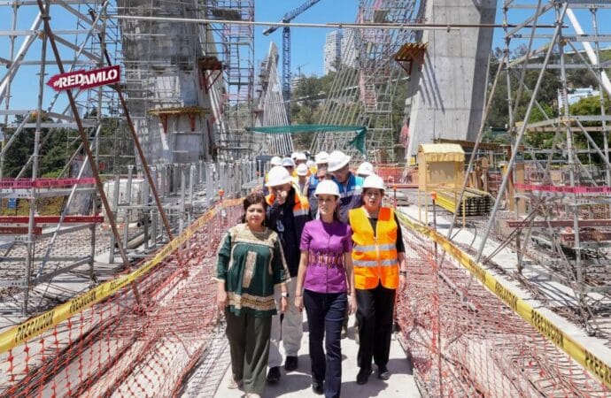 Claudia Sheinbaum supervisa el Tren El Insurgente y la Universidad de la Salud