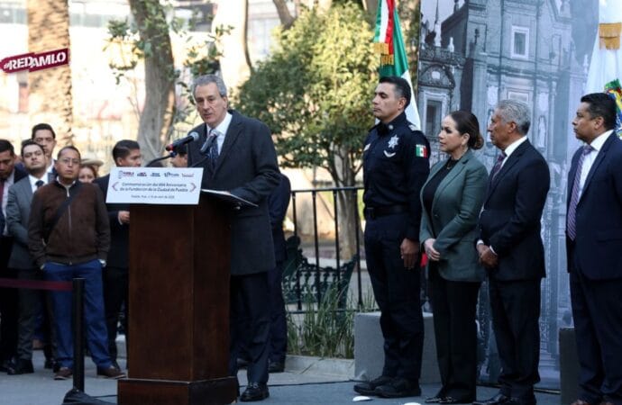 Puebla celebra 494 años de historia, Armenta y Chedraui destacan su futuro próspero
