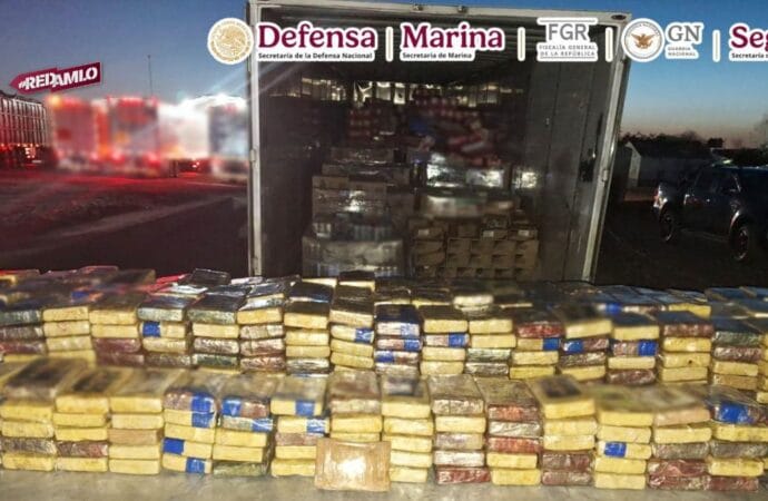 Golpe al narco: Capturan a operador con 700 kg de cocaína en Sonora