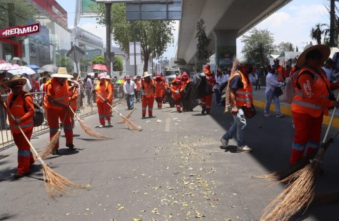 OOSL Implementa Operativo Especial de Limpieza en el Desfile del 5 de Mayo