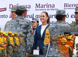 Claudia Sheinbaum reconoce a elementos por apoyo en lluvias