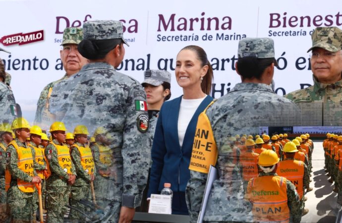 Claudia Sheinbaum reconoce a elementos por apoyo en lluvias
