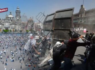 Violencia del 15N en el Zócalo por manifestantes