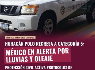 Huracán Polo: México en alerta máxima ante regreso a Categoría 5