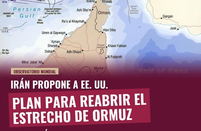Irán propone a EE. UU. plan para reabrir el estrecho de Ormuz en siete días
