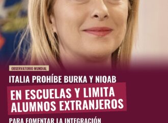 Italia prohíbe burka y niqab en escuelas y limita alumnos extranjeros
