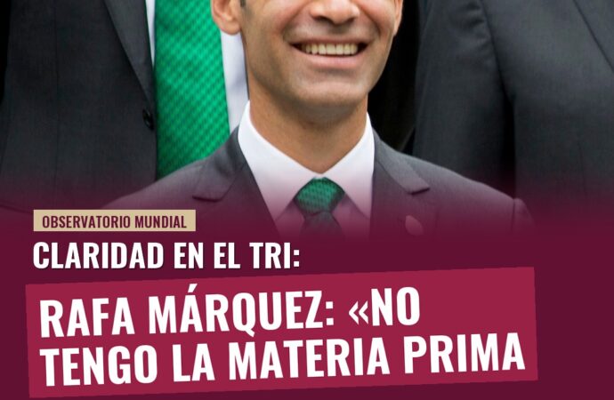 Rafa Márquez es realista: Selección Mexicana no jugará como Barcelona