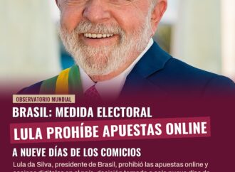 Lula prohíbe las apuestas online en Brasil a días de las elecciones