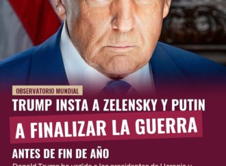 Trump insta a Zelensky y Putin a finalizar la guerra antes de fin de año