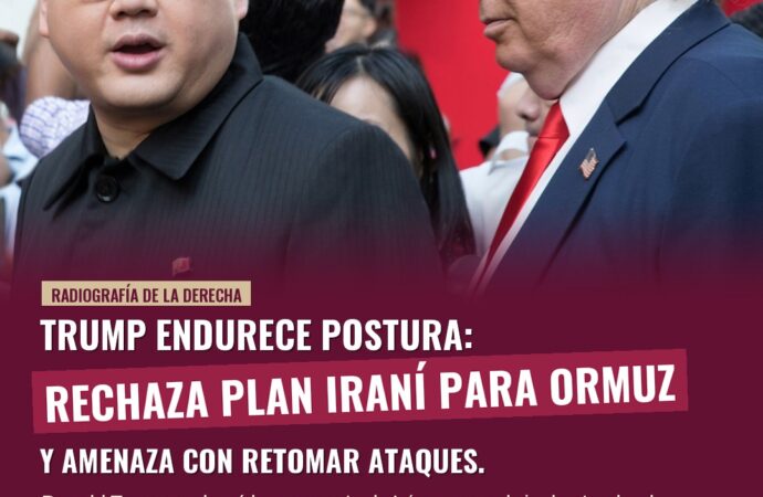 Trump rechaza plan iraní para Ormuz y amenaza con retomar ataques