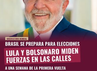 Lula y Bolsonaro miden fuerzas en las calles a una semana de elecciones