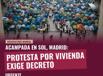 Acampada en Sol, Madrid: Protesta por vivienda exige decreto urgente