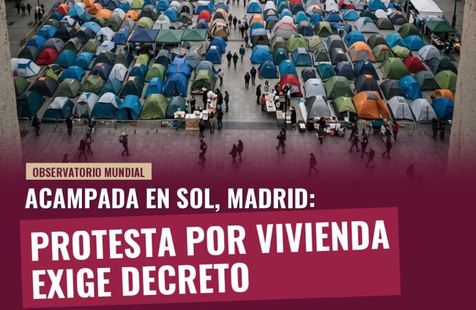 Acampada en Sol, Madrid: Protesta por vivienda exige decreto urgente