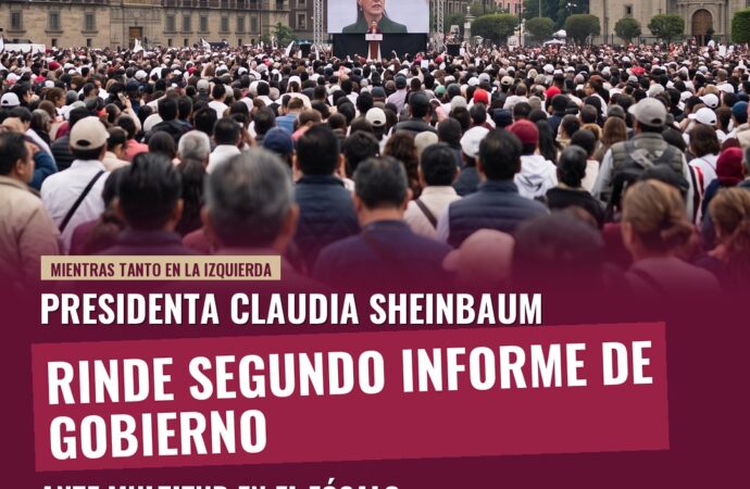 Sheinbaum rinde su Segundo Informe de Gobierno ante más de 70 mil personas en el Zócalo