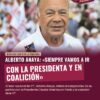 Alberto Anaya: «Siempre vamos a ir con la Presidenta y en coalición»