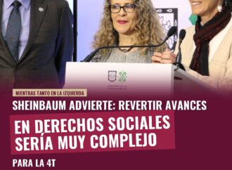 Sheinbaum advierte: Revertir avances en derechos sociales sería muy complejo