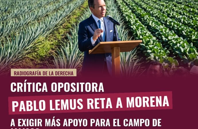 Pablo Lemus reta a Morena a exigir más apoyo para el campo de Jalisco