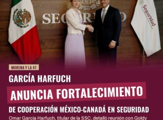 García Harfuch anuncia fortalecimiento de cooperación México-Canadá en seguridad
