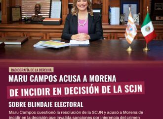Maru Campos acusa a Morena de incidir en decisión de la SCJN sobre blindaje electoral