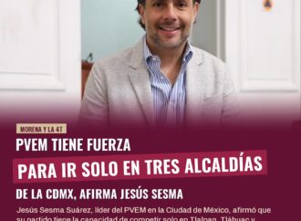 PVEM tiene fuerza para ir solo en tres alcaldías de la CDMX, afirma Jesús Sesma