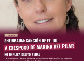 Sheinbaum: Sanción de EE. UU. a exesposo de Marina del Pilar no implica delito penal