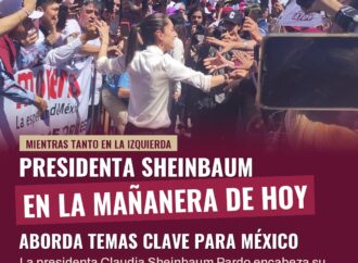 Sheinbaum encabeza su conferencia matutina: temas nacionales e internacionales