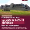 Inflación en México se ubica en 3.42% durante primera quincena de septiembre