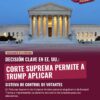 Corte Suprema de EE. UU. permite a Trump aplicar control de votantes