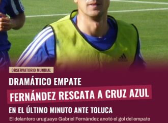 Gabriel Fernández rescata empate para Cruz Azul ante Toluca en dramático final