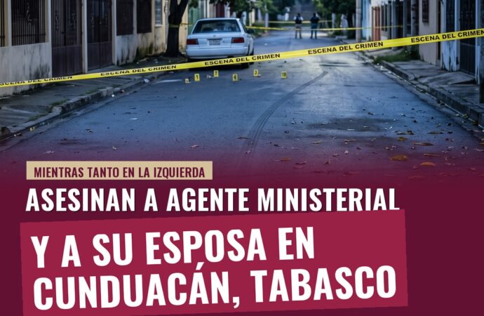Asesinan a agente ministerial y a su esposa en Cunduacán, Tabasco