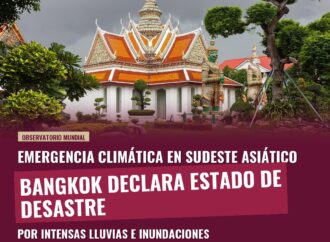 Bangkok declara estado de desastre tras casi 48 horas de lluvias torrenciales