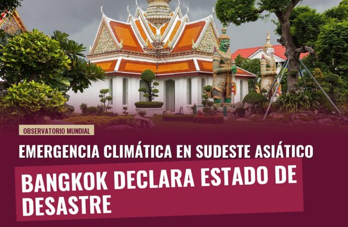 Bangkok declara estado de desastre tras casi 48 horas de lluvias torrenciales