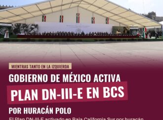 Activan Plan DN-III-E en Baja California Sur por huracán Polo