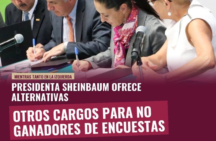 Sheinbaum abre puerta a otros cargos para quienes no ganaron encuestas de Morena