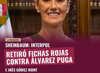 Sheinbaum: Interpol retiró fichas rojas contra Álvarez Puga e Inés Gómez Mont