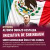 Alfonso Durazo respalda iniciativa de Sheinbaum sobre nacionalidad única para cargos