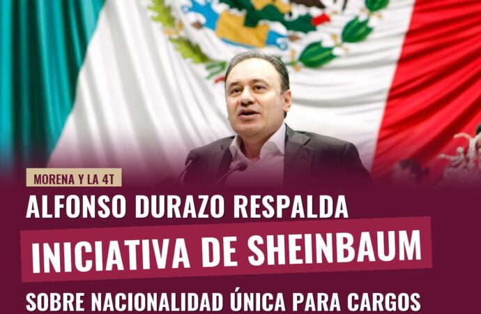 Alfonso Durazo respalda iniciativa de Sheinbaum sobre nacionalidad única para cargos
