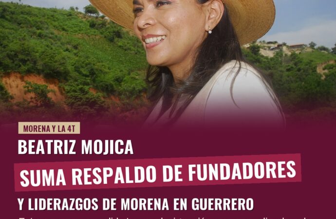 Beatriz Mojica suma respaldo de fundadores y liderazgos de Morena en Guerrero