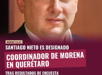 Santiago Nieto es designado coordinador de Morena en Querétaro tras resultados de encuesta
