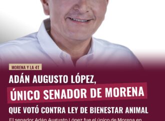 Adán Augusto López, único senador de Morena que votó contra Ley de Bienestar Animal